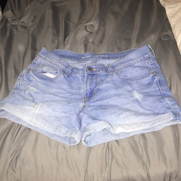 old navy blue jean shorts